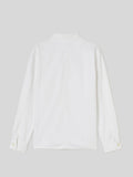  Overshirt da Uomo Tasche sul Petto Bianca