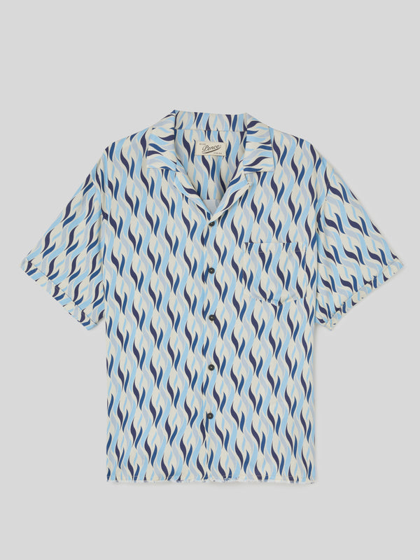 Camicia da Uomo Bowling Azzurro