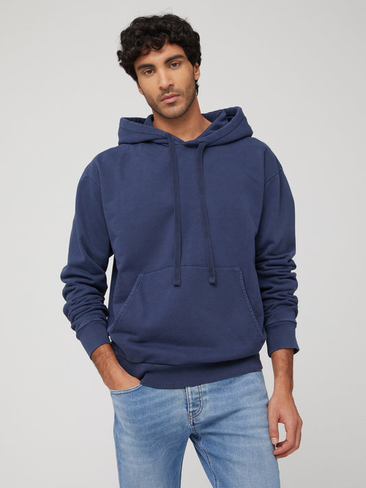 Felpa con Cappuccio da Uomo blu