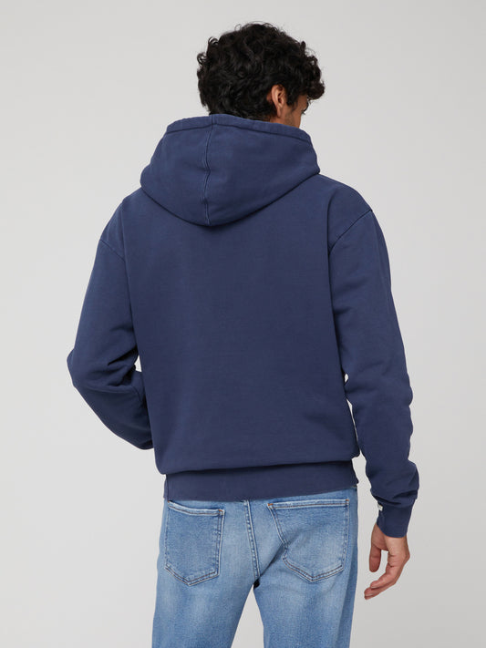 Felpa con Cappuccio da Uomo blu