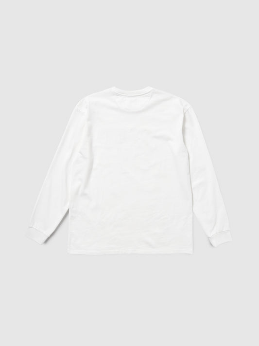 Maglietta Manica Lunga Oversize Unisex bianca