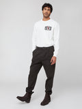 Maglietta Manica Lunga Oversize Unisex bianca