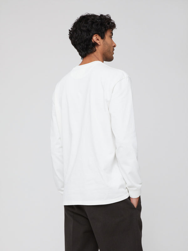Maglietta Manica Lunga Oversize Unisex bianca