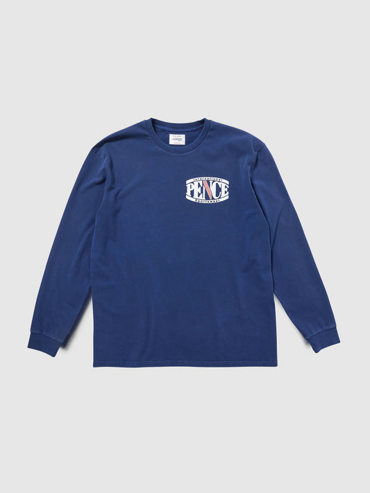 Maglietta Manica Lunga Oversize Unisex blu
