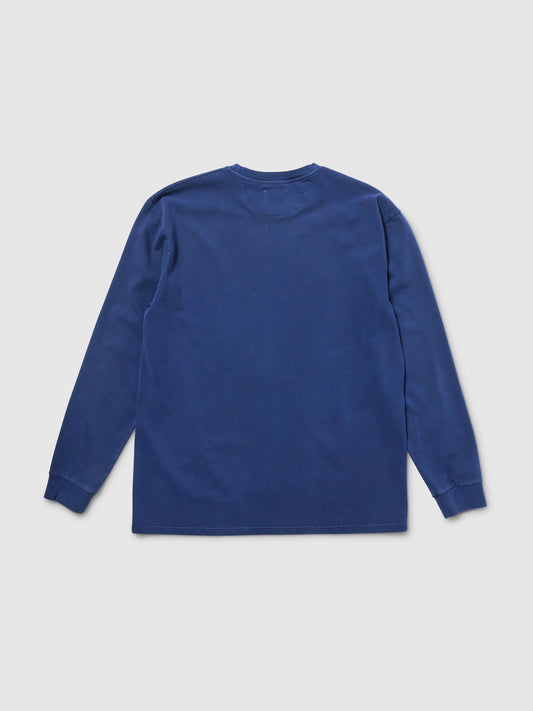 Maglietta Manica Lunga Oversize Unisex blu
