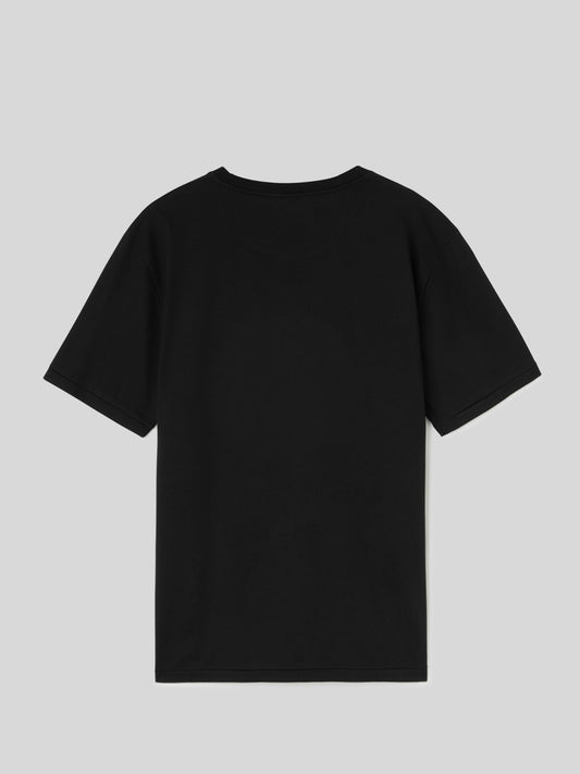 T-Shirt da Uomo Girocollo Nera
