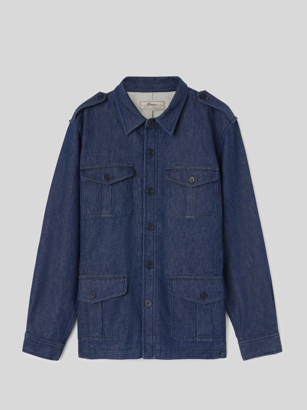 Giacca da Uomo Sahariana in Denim