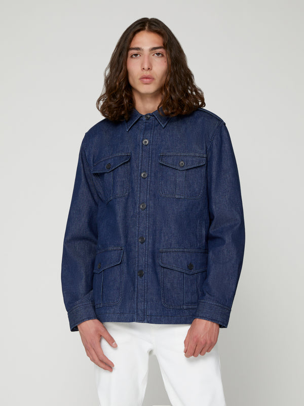 Giacca da Uomo Sahariana in Denim