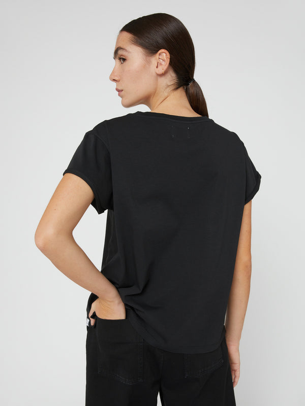 T-Shirt da Donna maniche corte nera