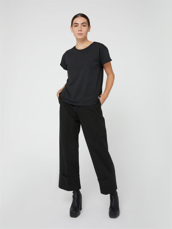 T-Shirt da Donna maniche corte nera