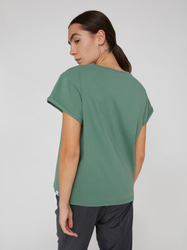 T-Shirt da Donna maniche corte verde
